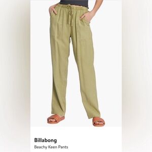 Billabong Beachy Keen Pants in Olive Green